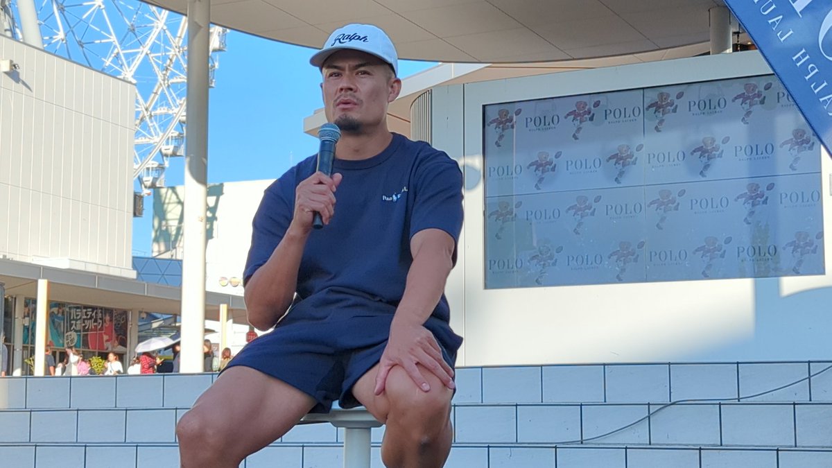 ラグビー2019日本代表の田村優さんのトークショー。トップアスリート、やっぱり一流選手はご自身の自己管理はしっかりされてるし、何より全てが男らしい！

#南ななこ
#ららぽーとEXPOシティ空の広場
#田村優
#ポロラルフローレン