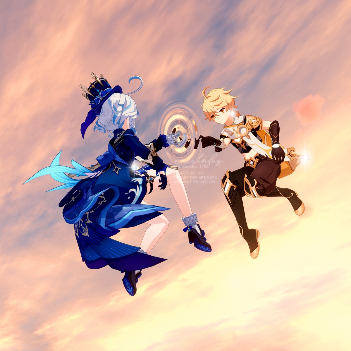 enceladus_1710's tweet image. Alternate version + closeups #aerina #aefuri #aetherxfurina
