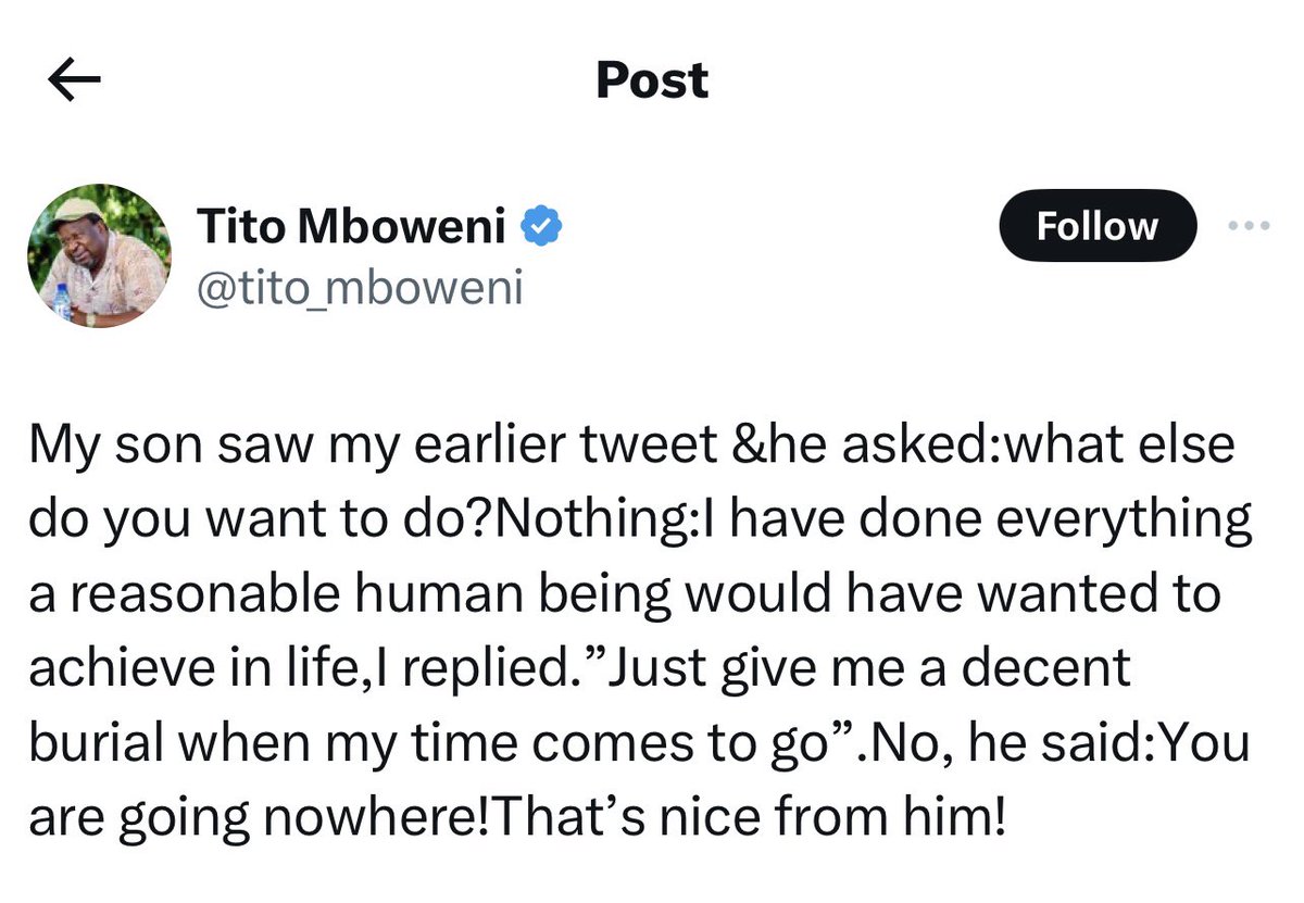 Csanda1's tweet photo. Go well… we will miss your cooking lessons #RIPTitoMboweni https://t.co/NkwNw921ri