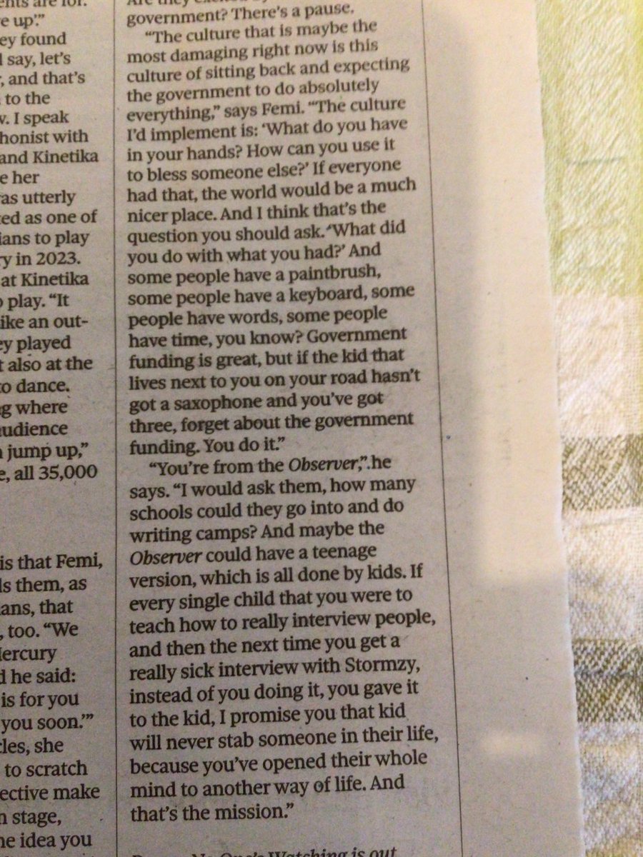Ian McMillan (@imcmillan) on Twitter photo Truly inspiring words from <a href="/EzraCollective/">Ezra Collective</a> in this piece by <a href="/msmirandasawyer/">Miranda Sawyer</a> in <a href="/ObserverUK/">The Observer</a>. I’m going to cut it out and save it. Truly inspiring words from <a href="/EzraCollective/">Ezra Collective</a> in this piece by <a href="/msmirandasawyer/">Miranda Sawyer</a> in <a href="/ObserverUK/">The Observer</a>. I’m going to cut it out and save it.