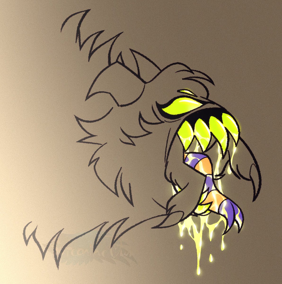 Drew Metal’s Mammon! 

Love this fluffy spider. 😤

#HelluvaBossFanart 
#Mammon