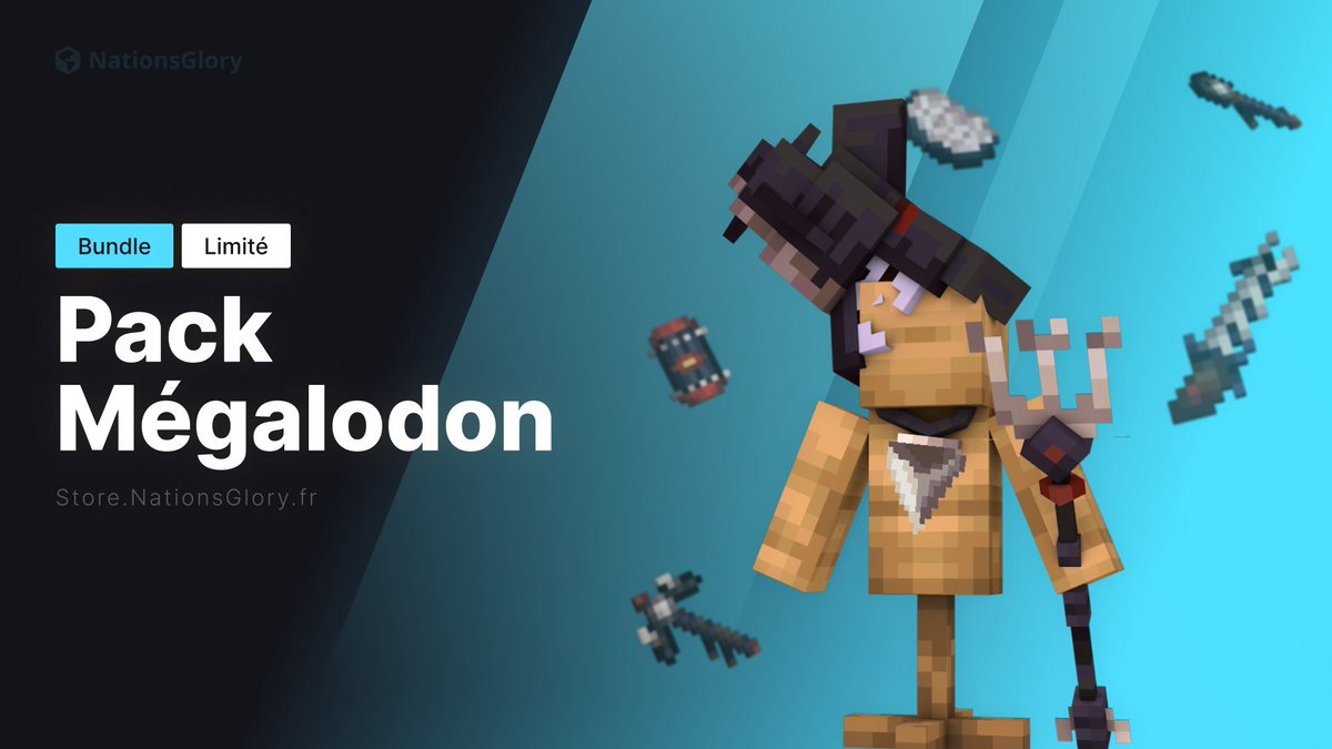 Le Mégalodon fera son apparition aujourd'hui à 15h, et pour la première fois, il sera présent dans le monde des Warzones 🦈

À cette occasion, un bundle exclusif est disponible sur la boutique, mais attention, il n'est là que jusqu'à ce soir ⏳

▶️nationsglory.fr/store