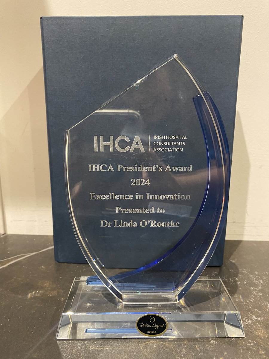 Linda O'Rourke (@l_o_rourke) on Twitter photo Absolute honour to receive the IHCA Inaugural Presidential Award for Excellence in Innovation at the IHCA Conference y’day. Could not be innovative without innovative & supportive colleagues <a href="/MaterTrauma/">Mater Hospital Trauma</a>, <a href="/AineRichards/">Aine Richards</a>, <a href="/annedohertypsy/">Anne Doherty</a> Proud to represent Mater MTC & trauma team. Absolute honour to receive the IHCA Inaugural Presidential Award for Excellence in Innovation at the IHCA Conference y’day. Could not be innovative without innovative & supportive colleagues <a href="/MaterTrauma/">Mater Hospital Trauma</a>, <a href="/AineRichards/">Aine Richards</a>, <a href="/annedohertypsy/">Anne Doherty</a> Proud to represent Mater MTC & trauma team.