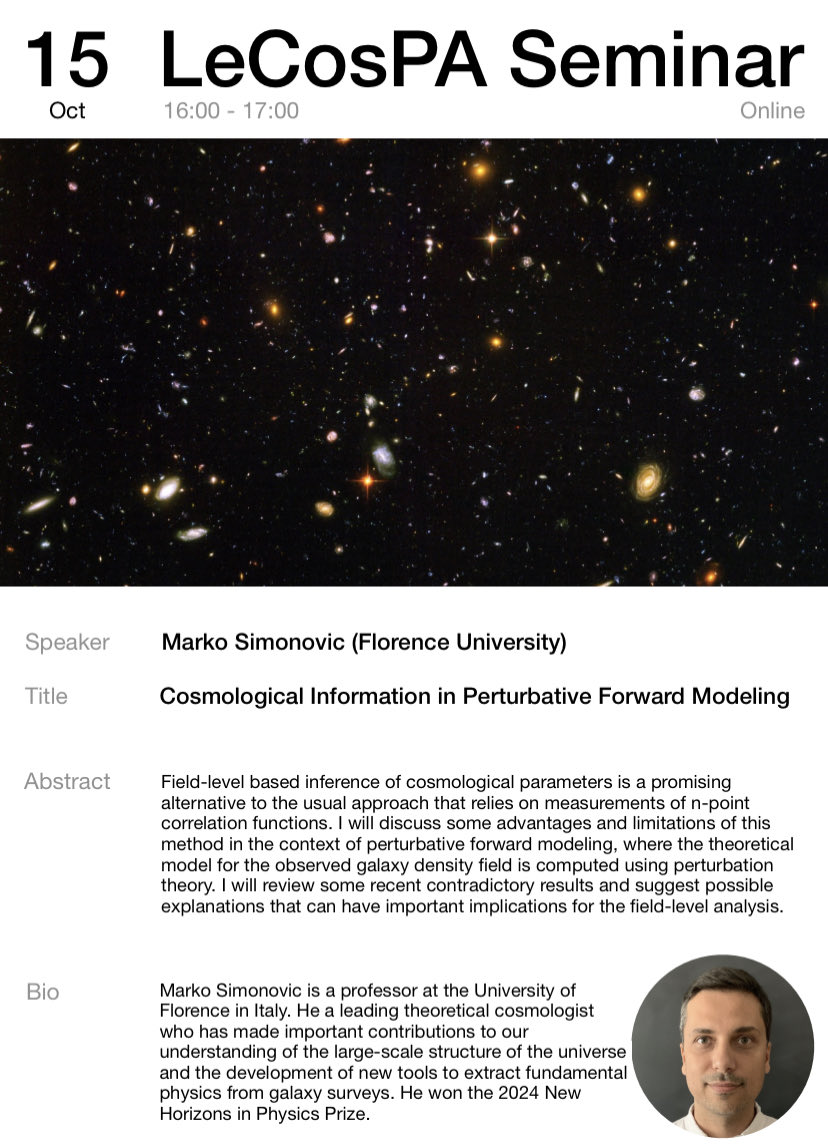 Looking forward to the next online seminar ⁦<a href="/LeCosPA_NTU/">LeCosPA</a>⁩ given by Marko Simonovic.