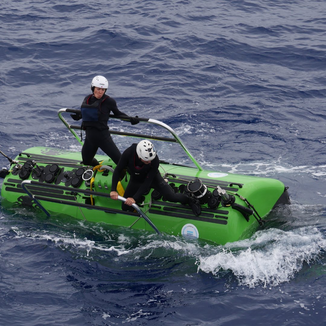 DeepOceanSearch's tweet photo. 🚨 Record Alert! 🚨
Deep Ocean Search has set a new French record with a dive to 10,806m in the Tonga Trench, led by our brilliant engineer Jeremie Morizet and Clement Schapman! 
A true team effort by DOS in pushing the limits of #deepsea #exploration! 
#Record #TeamSpirit https://t.co/5gb6nkOVgQ