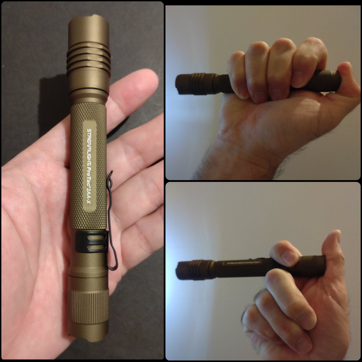 QTjFdszHrev6h3J's tweet image. STREAMLIGHT PROTAC 2AA-X

話題の2AA(＆専用バッテリー)ライト。

フォワードクリッキー
10タップも健在。

お約束の10タップでL→HやHシングルにできるのはとても良いです(⁠*⁠´⁠ω⁠｀⁠*⁠)

ボディの造りも非常に良く流石だと思います。

…続く

#STREAMLIGHT
#PROTAC
#2AAX
