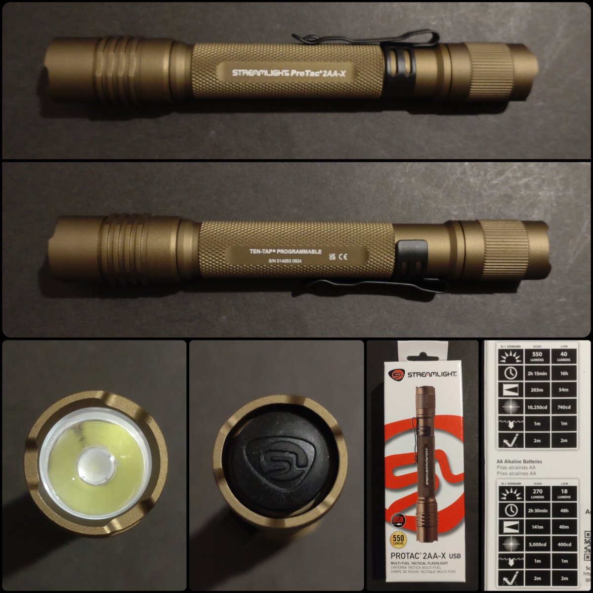 QTjFdszHrev6h3J's tweet image. STREAMLIGHT PROTAC 2AA-X

話題の2AA(＆専用バッテリー)ライト。

フォワードクリッキー
10タップも健在。

お約束の10タップでL→HやHシングルにできるのはとても良いです(⁠*⁠´⁠ω⁠｀⁠*⁠)

ボディの造りも非常に良く流石だと思います。

…続く

#STREAMLIGHT
#PROTAC
#2AAX