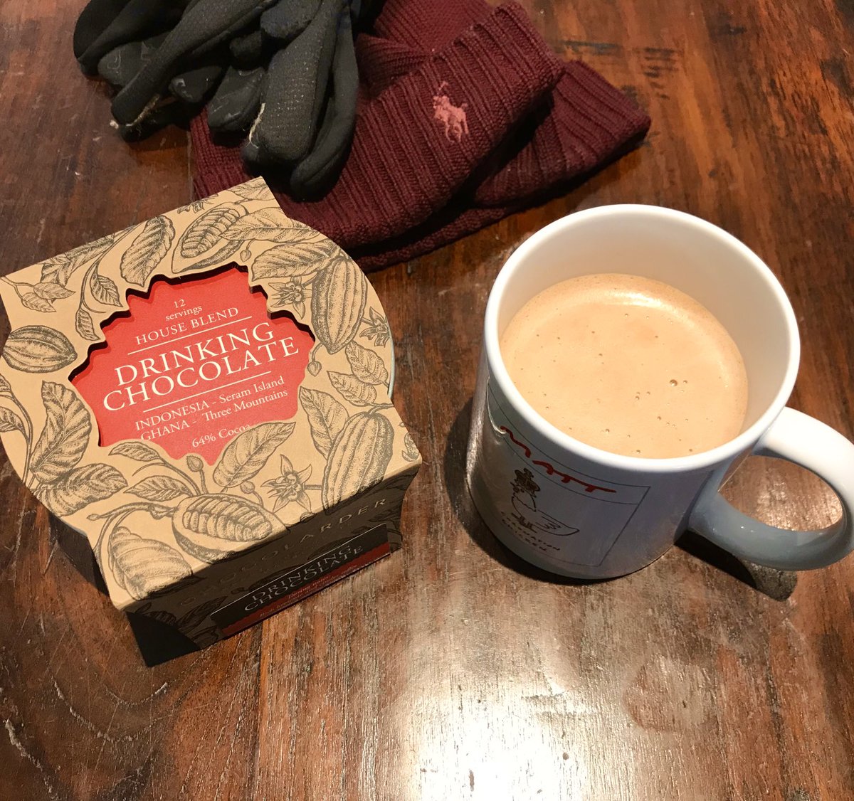 Thank goodness it’s cold out. Cocoa by ⁦<a href="/chocolarder/">Chocolarder</a>⁩, mug by ⁦<a href="/MattCartoonist/">Matt Cartoons</a>⁩