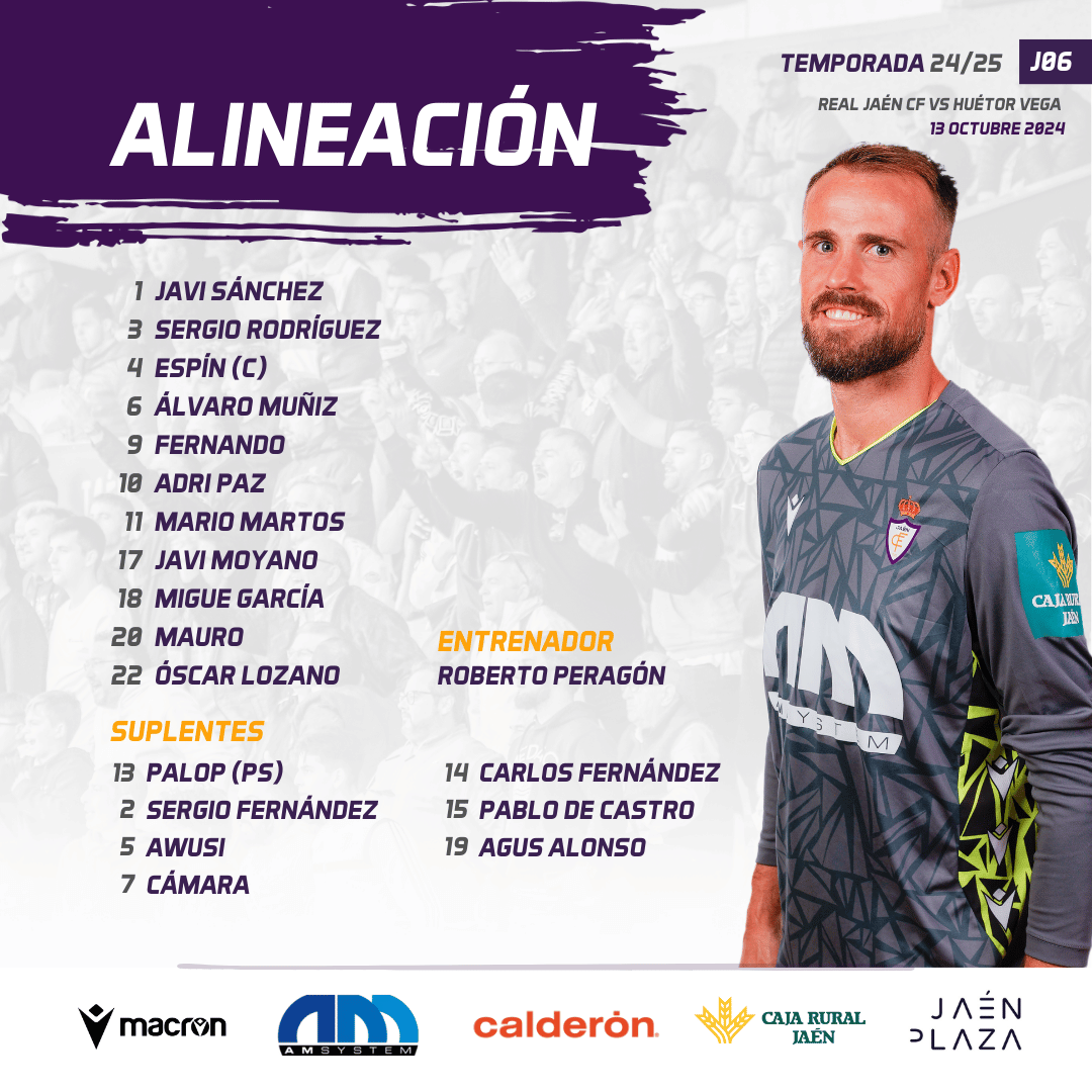 𝗔𝗟𝗜𝗡𝗘𝗔𝗖𝗜𝗢́𝗡 | 𝗥𝗲𝗮𝗹 𝗝𝗮𝗲́𝗻 𝗖𝗙 📑

Este es el once que Roberto Peragón pone en juego hoy. 

𝗥𝗘𝗔𝗟 𝗝𝗔𝗘́𝗡 𝗖𝗙 🆚 𝗛𝗨𝗘́𝗧𝗢𝗥 𝗩𝗘𝗚𝗔

📻 i.mtr.cool/iwjvhvdgxu

#RealJaenHuertorVega | #Directo