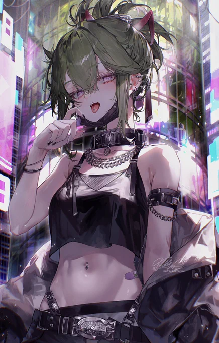 サイバーパンク風な忍ちゃん #原神  #GenshinImpact 