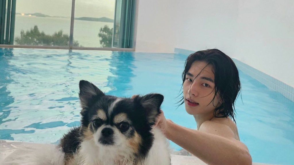 with a cutie ( our new baby)