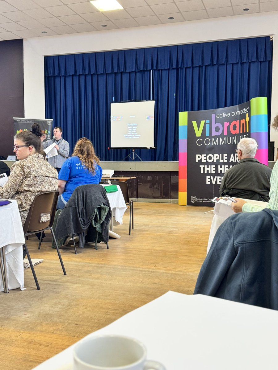 Kerry went along to the VC Community Conference yesterday to represent Take A Bow.  It was a great opportunity to make new connections with other organisations and get new ideas for us. ☺️ 

#eastayrshirevibrantcommunities