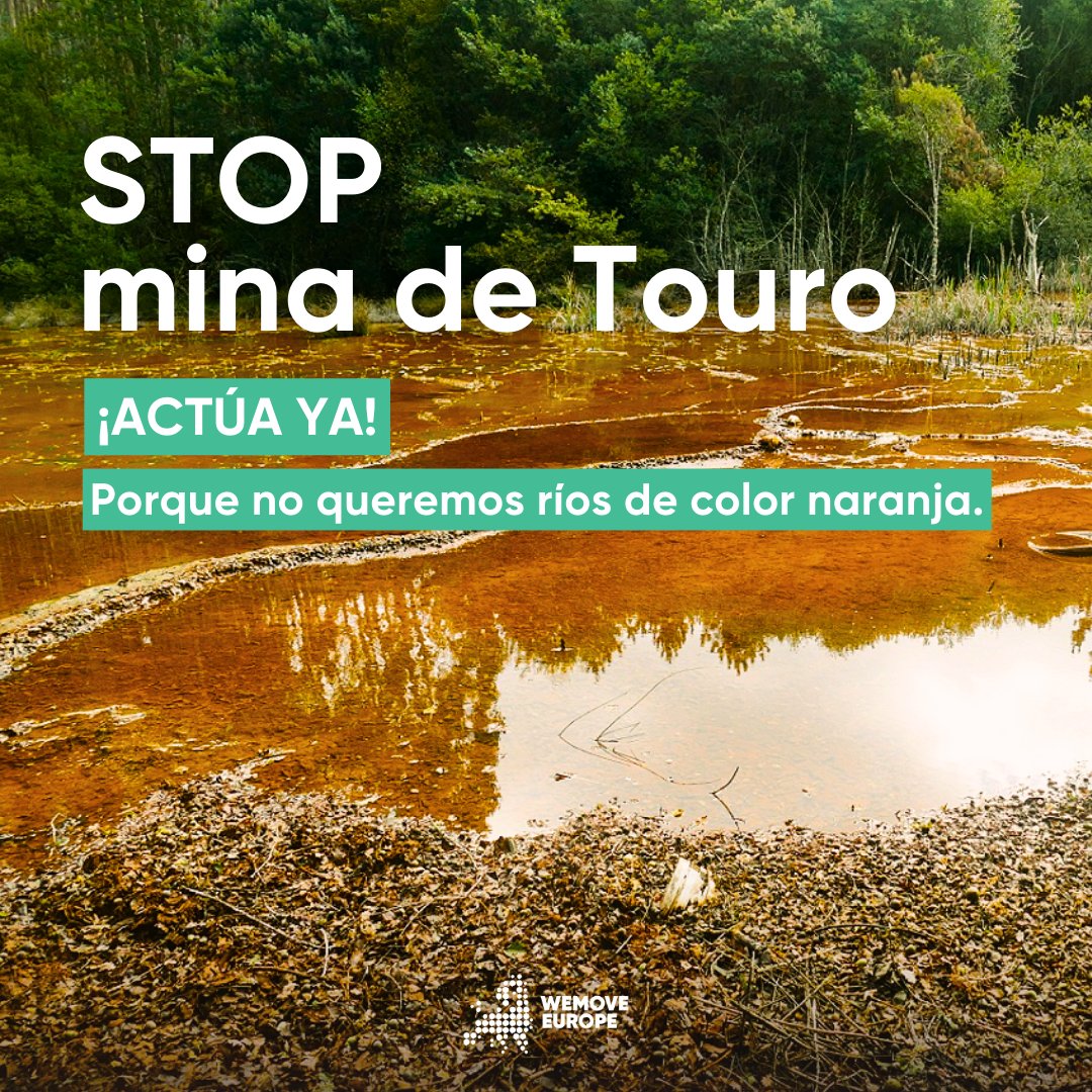 wemoveEU's tweet photo. 🆘 MINA DE TOURO 🆘
Este proyecto ya contaminó los ríos de la zona con metales pesados. Si se reactiva, las consecuencias serán devastadoras para el entorno, para la población local y los peregrinos 🌍💔
📝 https://t.co/7RtyMlsbM0
#STOPMinaDeTouro #SalvemosElCaminoDeSantiago https://t.co/QIaWCcfogL
