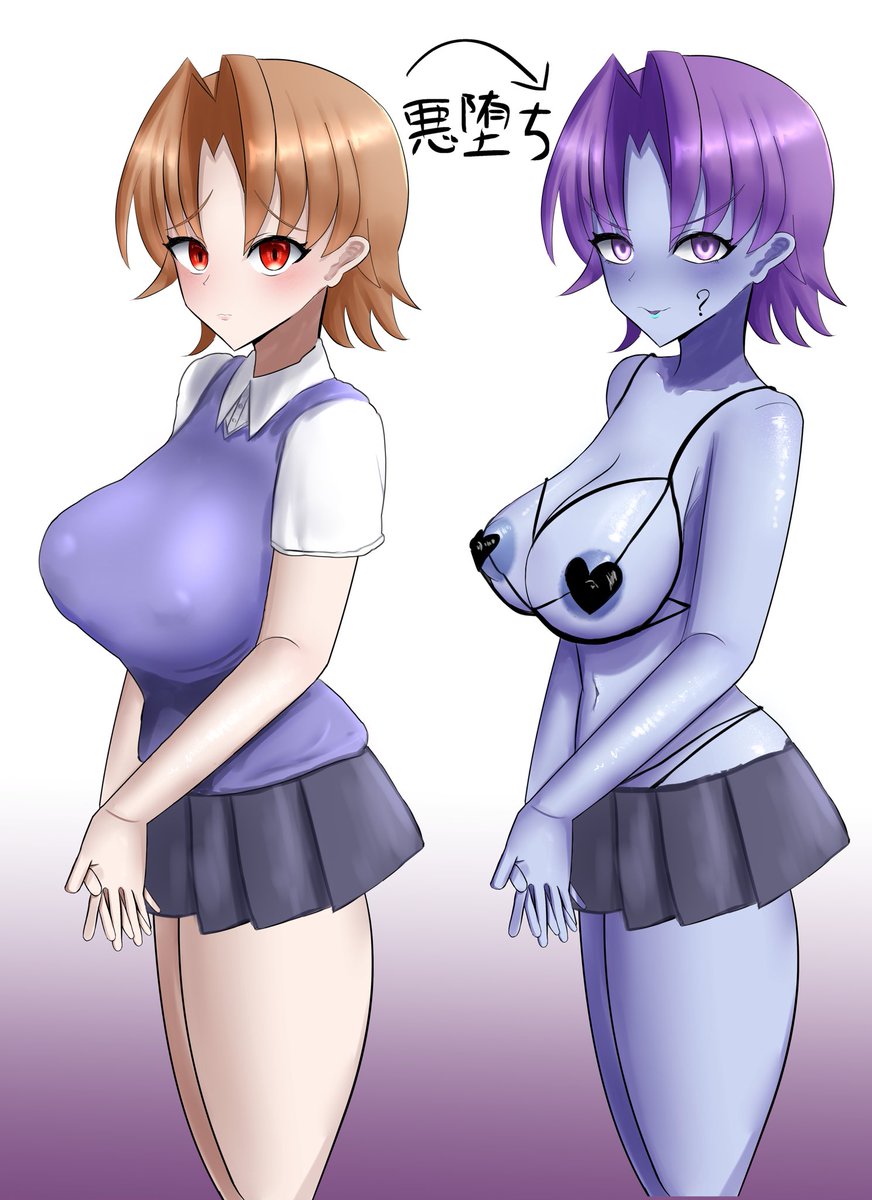 3連休なので最近描いた悪堕ち&寄生まとめ 