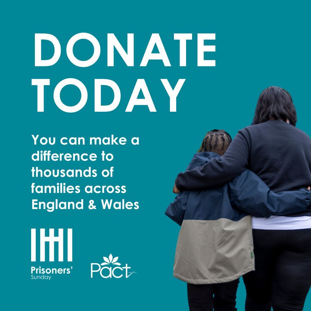 Today is #PrisonersSunday - when we consider how we, as individuals, as a Church, and as communities, serve our brothers and sisters affected by imprisonment.

You can make a donation to support our work at pact1.link/PS2024