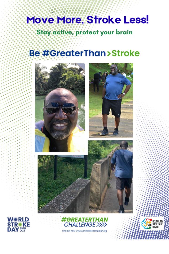 #GetActive #BeGreaterThanStroke #GreaterThan&gt;Stroke 
#GreaterThanStroke
#Stroke #strokeprevention #nsg #neurologysocietyghana