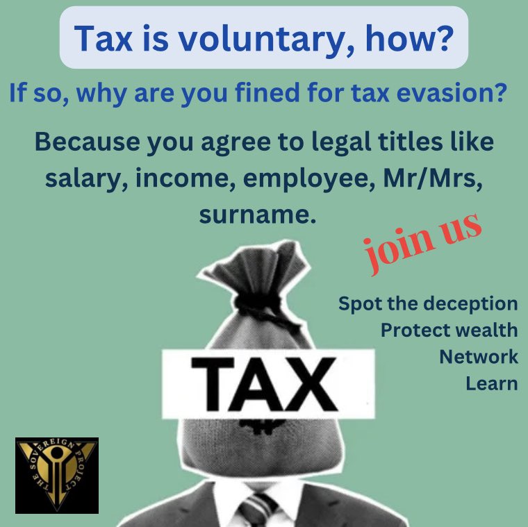 SovereignPete's tweet photo. 💥ITS FREE TO JOIN US💥, freedom is free. Join, learn, network with 10’s of thousands of Sovereigns #wealthcreation #happiness #truthtobetold #knowledgeispower #knowyourworth #taxation #beenriched #tax #taxviolation #taxevasion #why https://t.co/MUXSlzk6kd