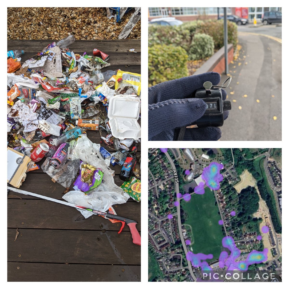 EricTorrington's tweet photo. Came in with 371 litter items from loop 1 before 10 am. @sainsburys operations bang middle of town has a huge #litter impact on the community. Time to help us clean up #SimonRoberts CEO. It's your environment as well. @BBCSpot1ight @cleanupbritain @DursleyTC @StroudDC https://t.co/EtDdNoANtb