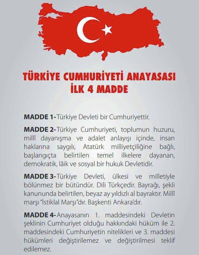 Herkes kendine gelsin! 
Anayasa ilk 4 madde tartışmaya açılamaz. Burası Türkiye Cumhuriyeti. Nabız yoklamaktan vazgeçin. Türk halkının sabrı kalmadı artık. #AnayasaDeğiştirilemez 
#numankurtulmuşistifa