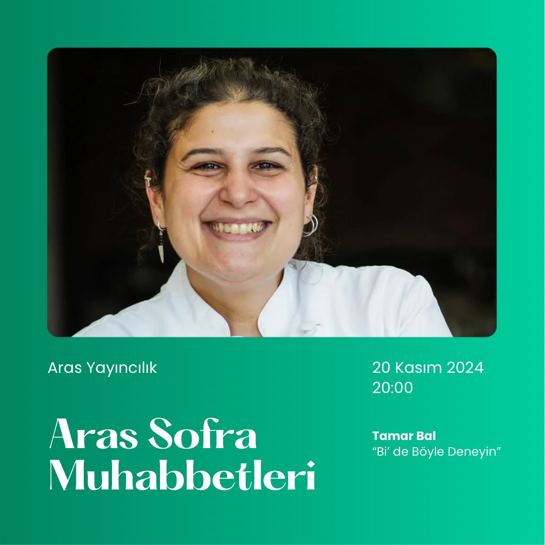 Aras Yayıncılık (@arasyayincilik) on Twitter photo Aras Yayıncılık, Aras-Sofra Muhabbetleri ile <a href="/gatherinlife/">gatherin.life</a> platformunda. Üstelik Aras-Sofra Muhabbetleri’ne kaydolan katılımcılarımıza özel Aras yemek kitaplarında geçerli, online alışverişlerdeki %25 indirime ek %5 indirim e-postanıza gönderilecektir.
İşte tüm detaylar:
🔎 Aras Yayıncılık, Aras-Sofra Muhabbetleri ile <a href="/gatherinlife/">gatherin.life</a> platformunda. Üstelik Aras-Sofra Muhabbetleri’ne kaydolan katılımcılarımıza özel Aras yemek kitaplarında geçerli, online alışverişlerdeki %25 indirime ek %5 indirim e-postanıza gönderilecektir.
İşte tüm detaylar:
🔎
