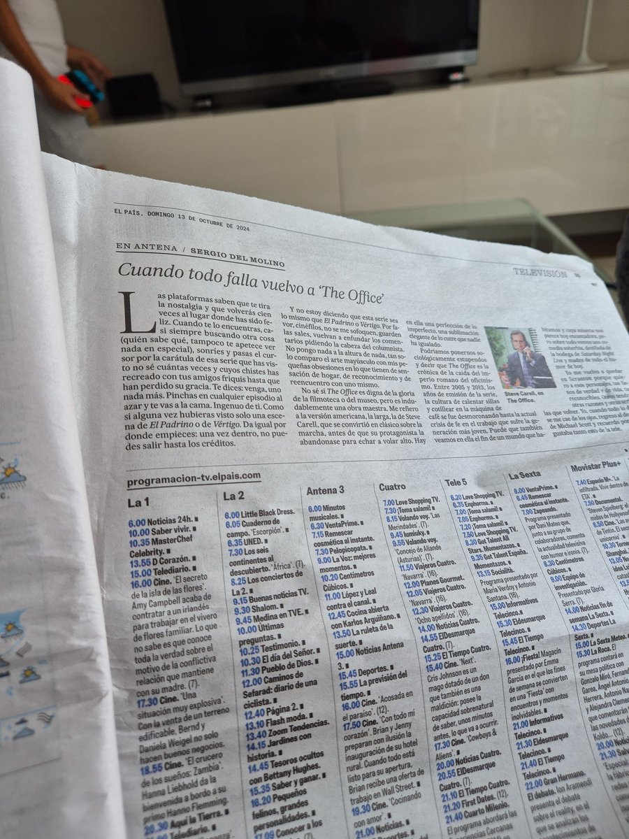 Ya te digo que sí, <a href="/sergiodelmolino/">Sergio del Molino</a> ;) Mi relación con The Office es la misma. Incluso a veces un poco premonitoria: si regreso a verla... es que se viene algo chungo de verdad XD