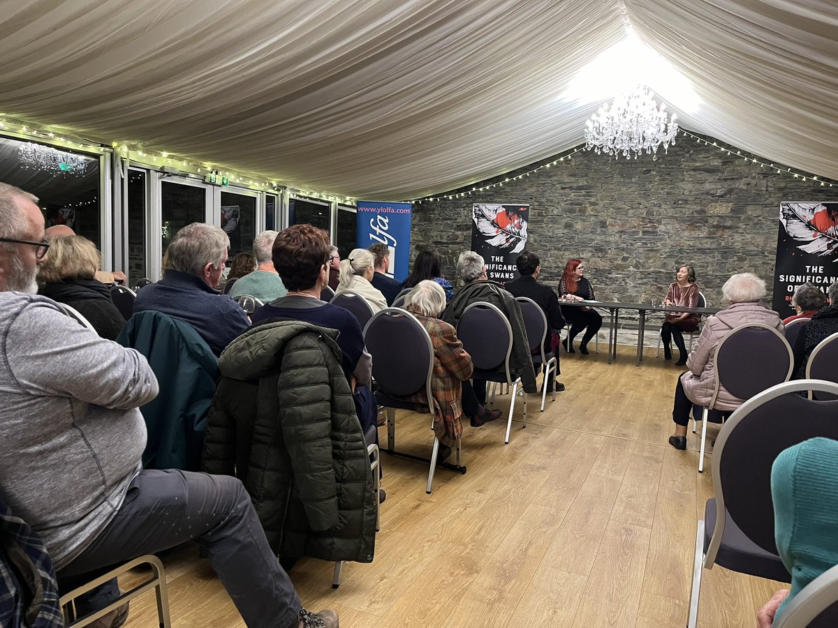 RhiannonMLewis's tweet image. Thank you so much to everyone who came to the launch of #TheSignificanceofSwans last night @CardiganCastle with @carolynhodges @YLolfa and @AwenTeifi. A great evening! I hope everyone enjoys the new book. Copies available from Y Lolfa, Awen Teifi and all good book shops.