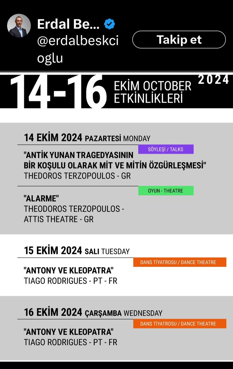 #15Temmuz gecesi yapılacak etkinlikler "bütçe"bahanesi ile iptal ama elin Yunanına bütçe var. 
<a href="/erdalbeskcioglu/">Erdal Beşikcioğlu</a>
Bütçeyide bilin: Gaziler FİGÜRAN olarak davet edilir. Karton bardakta 1 çay ikram edilir. Gerisi ise ruhsuz, samimiyetsiz şov ve tiyatro
#etimesgut
<a href="/eczozgurozel/">Özgür Özel</a>