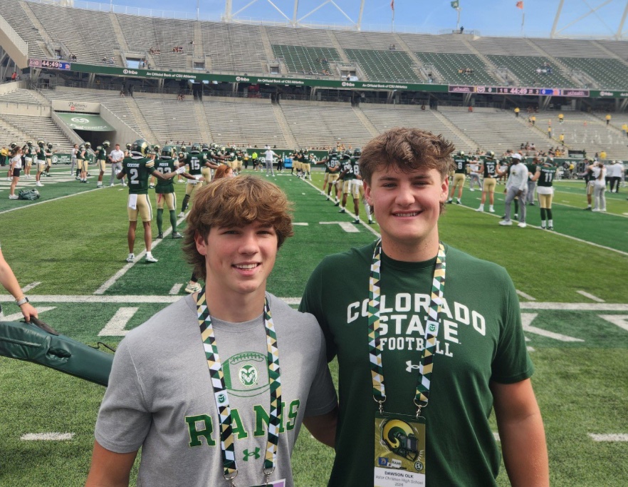 Had a great time up at CSU for a game day visit.  Go Rams!!!   @thekngdmsp  <a href="/zachwilsonvalor/">Zach Wilson</a>  <a href="/CoachChadSavage/">Chad Savage</a>  <a href="/CoachJayNorvell/">Jay Norvell</a>  <a href="/CoachMcGat/">Bret McGatlin</a> <a href="/dawson_olk/">Dawson Olk</a>