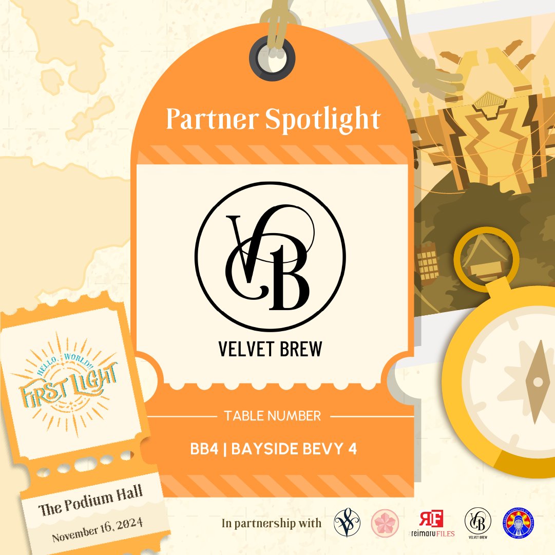 Known for their artisanal beverages, the culinarians of <a href="/VelvetBrewPH/">Velvet Brew</a> will be taking over the Skybuilders' Cafe at #HeWo2FL to (Velvet) brew up their classic drinks and some made specially for the occasion. For those of fainter hearts, there will be teas and sweet imbibables!