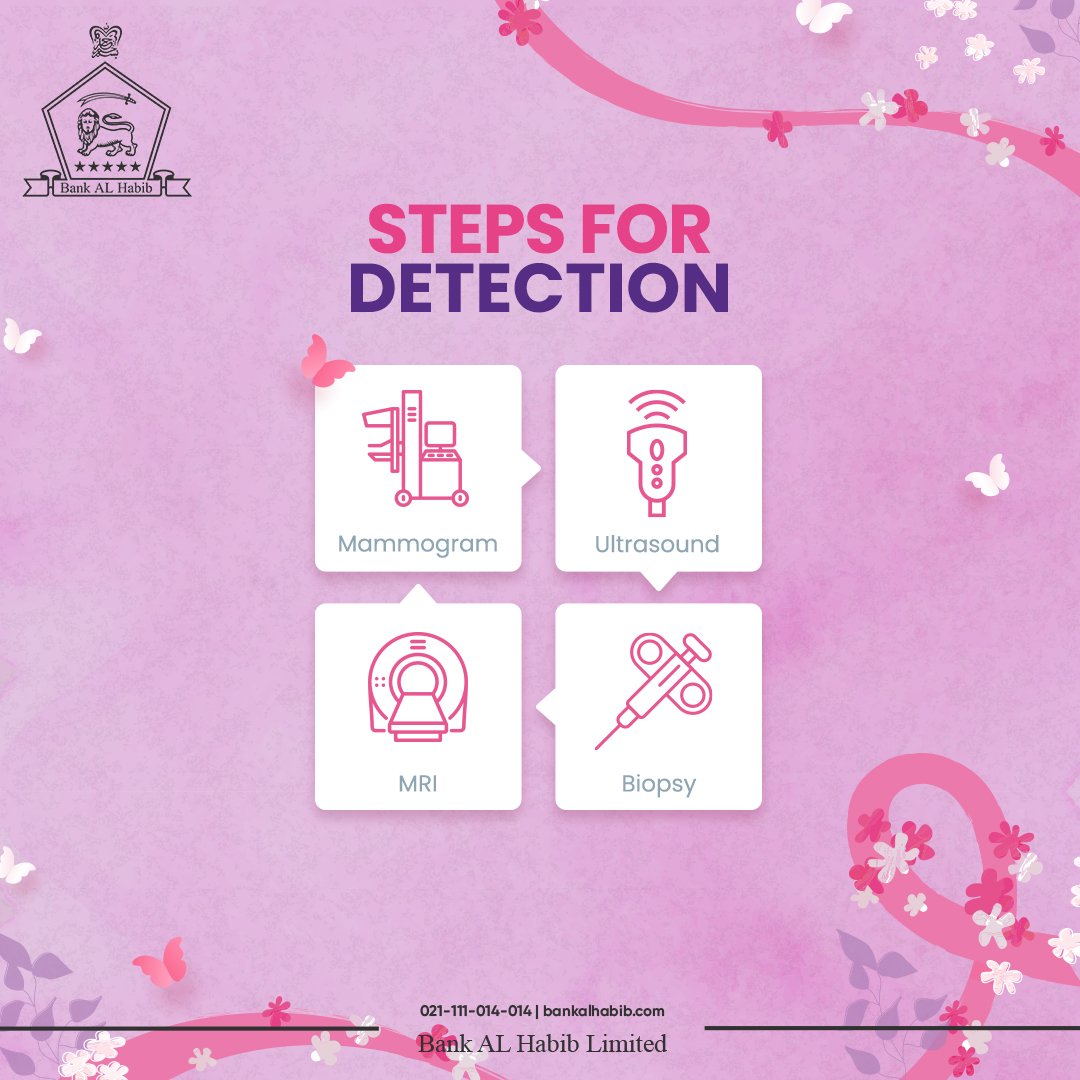 BAHLOfficial's tweet photo. Here are the essential steps for breast cancer diagnosis.
Knowledge is power—stay informed and advocate for your health!
#FightTheToughFightTogether #UniteForACause #HelpingWomenNow #BankALHabib #RishtaBharosayKa https://t.co/1GDv5R0O5y