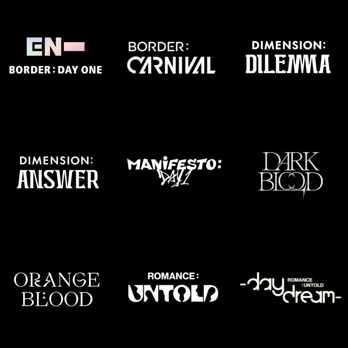 but seriously, enhypen’s comeback logos 🔛🔝
