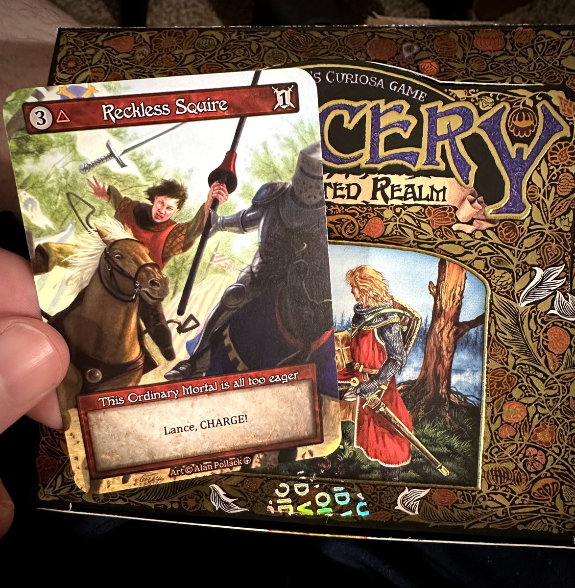 Zach Bunn (@zachbunn) on Twitter photo Lance, CHARGE!
Love that the <a href="/SorceryTCG/">Sorcery: Contested Realm</a> includes these kind of Easter eggs. #SorceryTCG Lance, CHARGE!
Love that the <a href="/SorceryTCG/">Sorcery: Contested Realm</a> includes these kind of Easter eggs. #SorceryTCG
