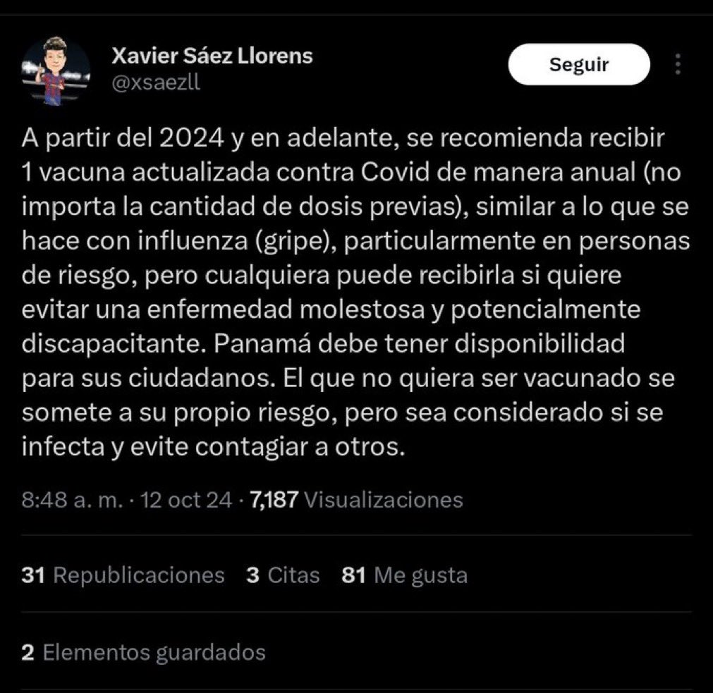 castrellon_md's tweet photo. Ya no queda más nada que decir aquí, que no se haya dicho hasta el cansancio. Cada quien es dueño de su vida. Imagino que el Dr recomienda esto inclusivo a quienes hayan padecido efectos secundarios. Vaya a que le den más.. https://t.co/ARt1R8FOER