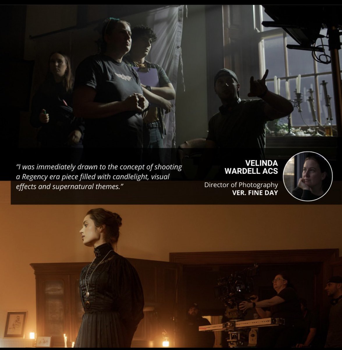 "Ver. Fine Day," is a stunning proof of concept film set in the 1800s, England. DOP Velinda Wardell reveals what it takes to bring this period piece to life on screen, while keeping the bigger project in mind…in <a href="/austcine/">ACS</a> magazine this month. <a href="/jenniferislost/">Jennifer van Gessel</a> #VerFineDay