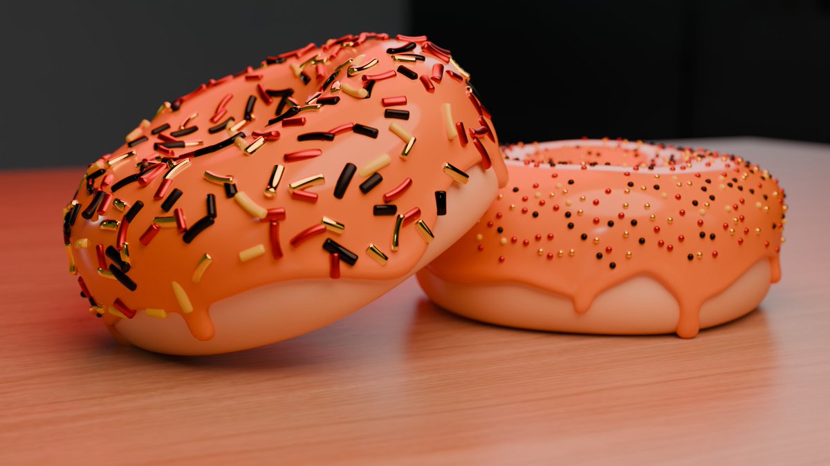 I got back to learning some basics in #blender again to remember, My donut a redo of the marvelous donut tutorial