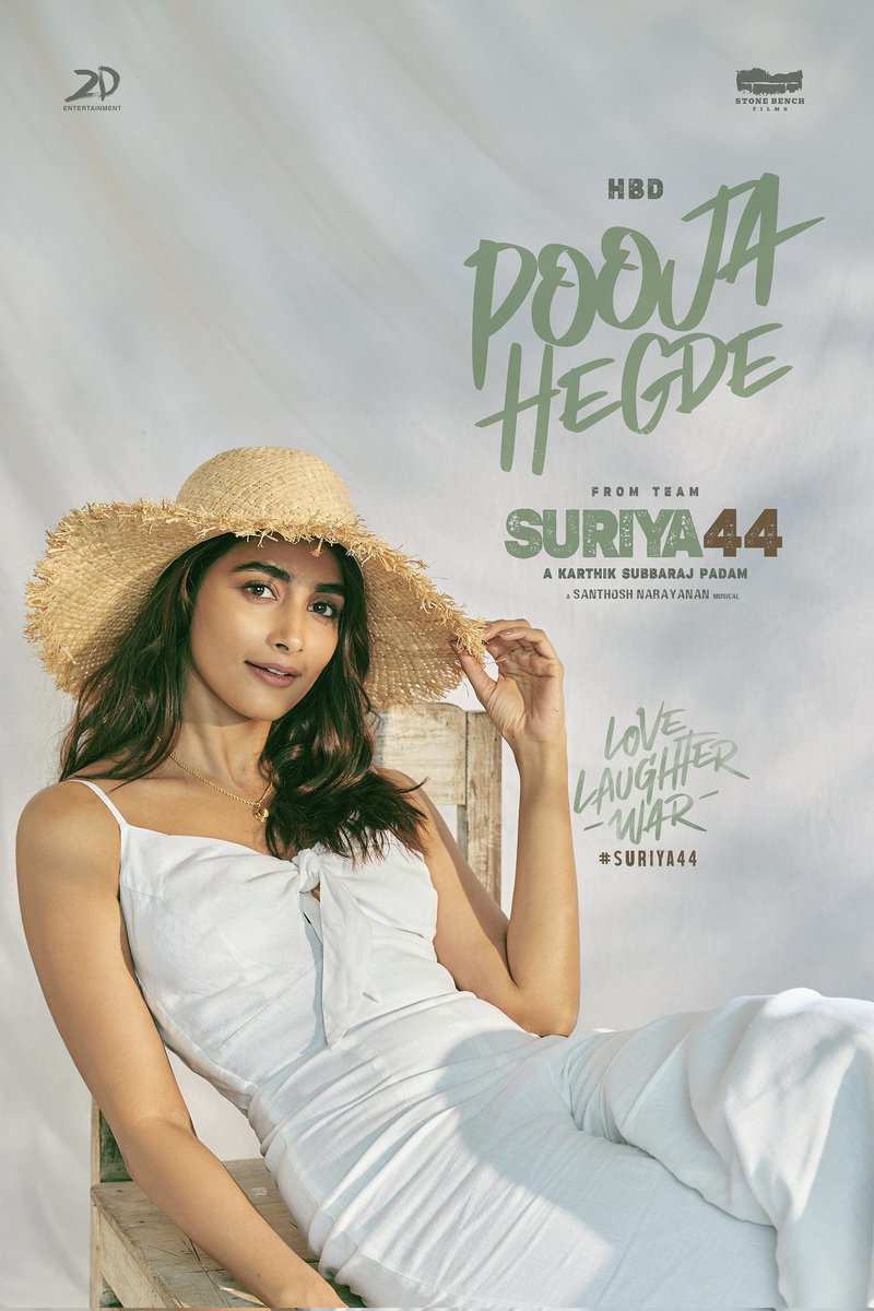 2D Entertainment (@2d_entpvtltd) on Twitter photo To a woman who embodies poise, style and elegance, happy birthday <a href="/hegdepooja/">Pooja Hegde</a> ❤️🔥 Here's to another year of brilliance ✨
#HBDPoojaHegde
Wishes from Team #Suriya44
#LoveLaughterWar 🔥
@Suriya_Offl <a href="/karthiksubbaraj/">karthik subbaraj</a> <a href="/Music_Santhosh/">Santhosh Narayanan</a> <a href="/rajsekarpandian/">Rajsekar Pandian</a> <a href="/kaarthekeyens/">Kaarthekeyen S</a> <a href="/kshreyaas/">shreyaas krishna</a> To a woman who embodies poise, style and elegance, happy birthday <a href="/hegdepooja/">Pooja Hegde</a> ❤️🔥 Here's to another year of brilliance ✨
#HBDPoojaHegde
Wishes from Team #Suriya44
#LoveLaughterWar 🔥
@Suriya_Offl <a href="/karthiksubbaraj/">karthik subbaraj</a> <a href="/Music_Santhosh/">Santhosh Narayanan</a> <a href="/rajsekarpandian/">Rajsekar Pandian</a> <a href="/kaarthekeyens/">Kaarthekeyen S</a> <a href="/kshreyaas/">shreyaas krishna</a>