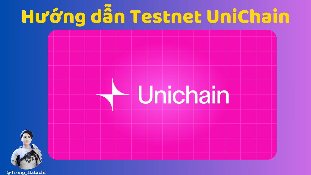 Hướng dẫn testnet UniChain ✔️Uniswap Labs phát triển layer-2 Unichain  chuyên cho các dự án Defi được build trên Op Stack của Optimism. ✓Hiện tại  dự án @unichain vừa mở testnet Unichain