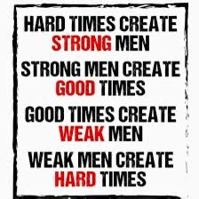 🇲🇳 одооны Монгол?
"Hard times create strong men, strong men create good times, good times create weak men, and weak men create hard times" – G. Michael Hopf