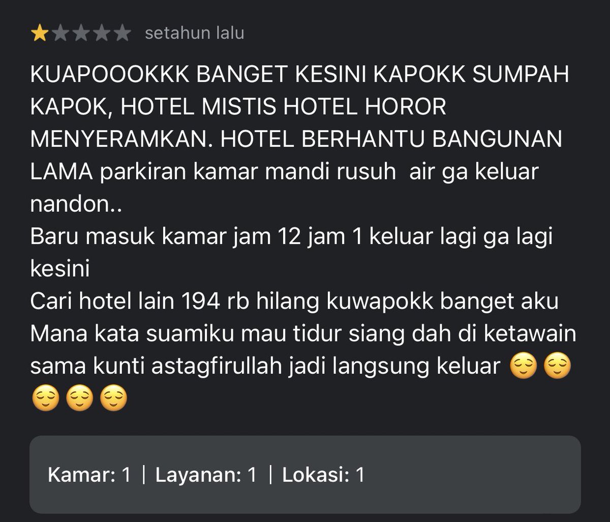 Intermoodd's tweet photo. Kalau di Jogja ada hotel yang ngga cuma horor, tapi bangunannya ngga dirawat sama sekali, kasiann bangett yng udh terlanjur booking room di hotel ini, apa lagi di beberapa apk masih aktif https://t.co/kD1PMgCn45