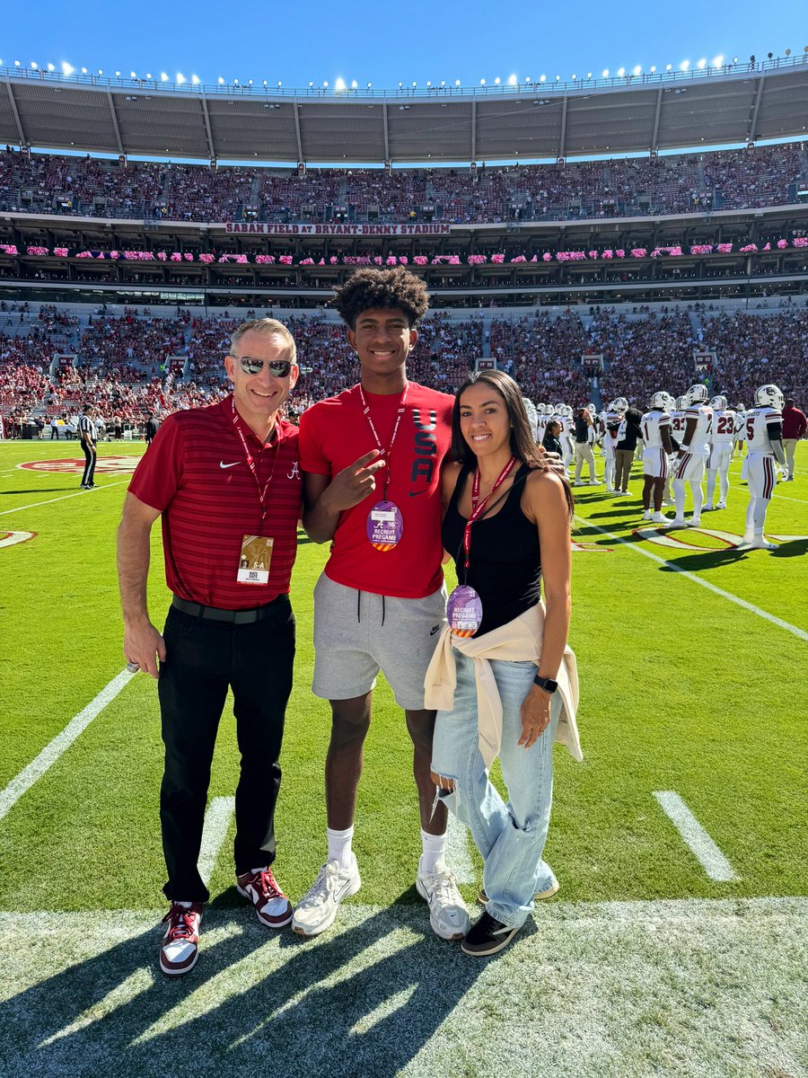 Grateful for the opportunity to visit the University of Alabama this weekend. Thanks to Coach Oats and Coach Murphy for having me on campus! #unofficialvisit