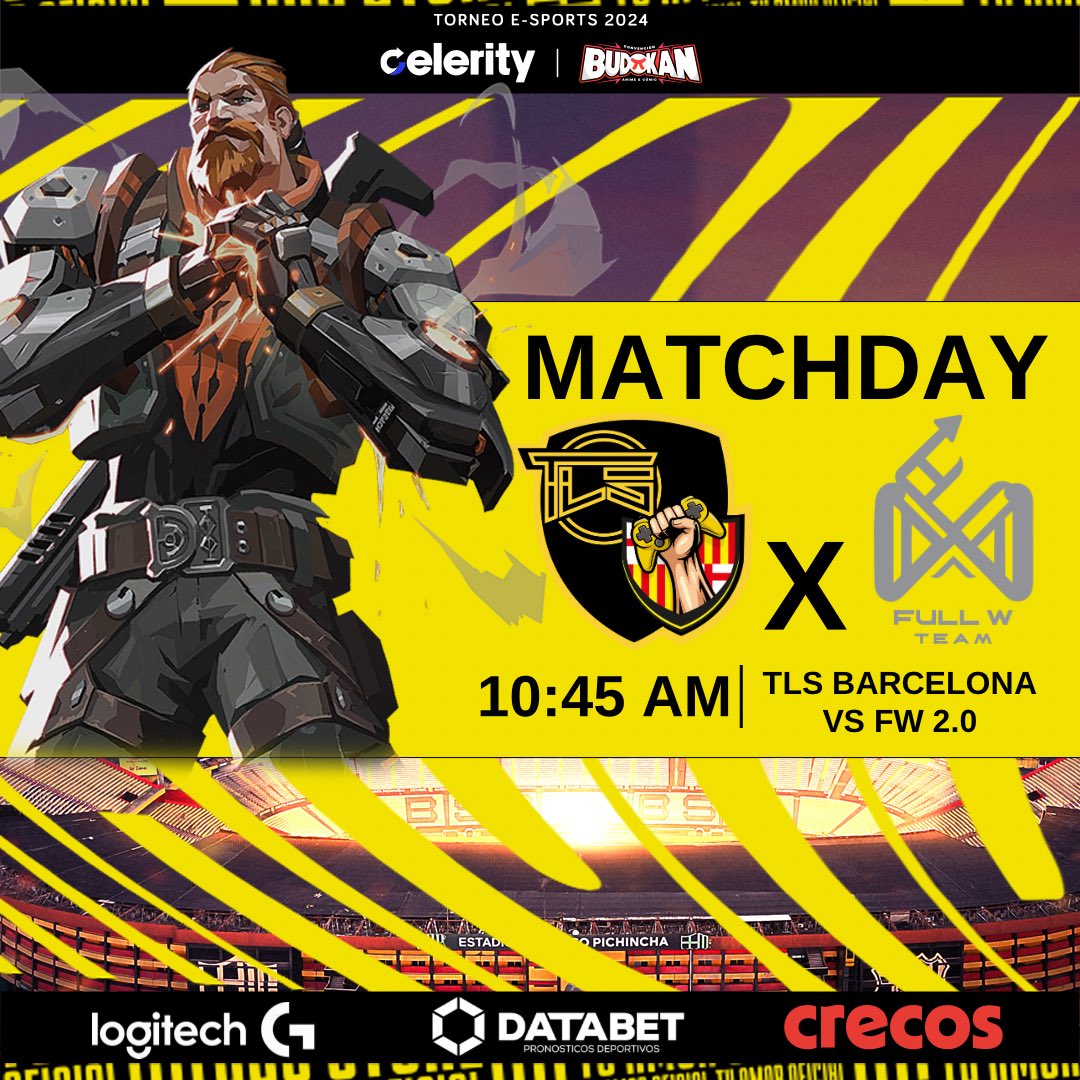¡Una nueva semifinal! ⚔️ 

Hoy enfrentamos a Full W Team en el Torneo de Valorant.🔥👊🏻

🎮 twitch.tv/torneo_celerity
⏱️ 10h45

#BarcelonaSomosTodos + Los BSC eSports