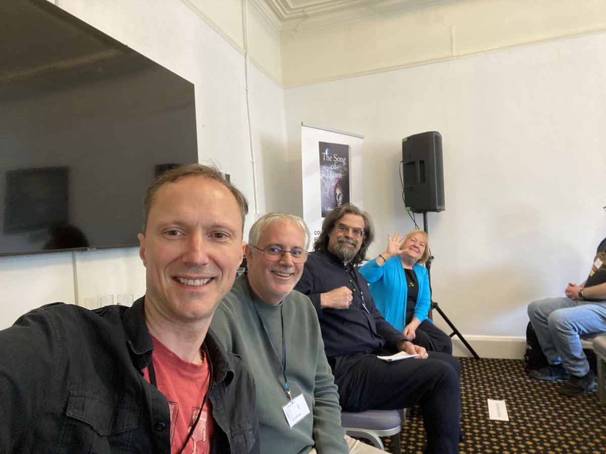 James Flanagan (@jimiflanuk) on Twitter photo Just had a reading panel at FantasyCon with @gibbondemon <a href="/aptshadow/">Adrian Tchaikovsky</a> and Colleen A Ferguson.
This is lots of fun! Just had a reading panel at FantasyCon with @gibbondemon <a href="/aptshadow/">Adrian Tchaikovsky</a> and Colleen A Ferguson.
This is lots of fun!
