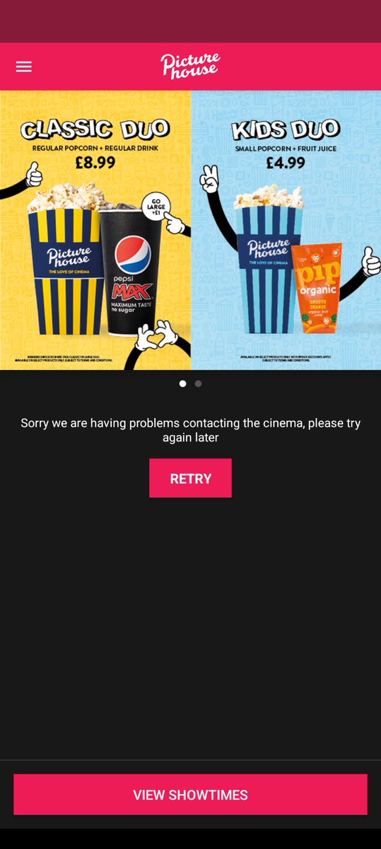 Is everyone having problems with the <a href="/picturehouses/">Team Picturehouse</a> android app?