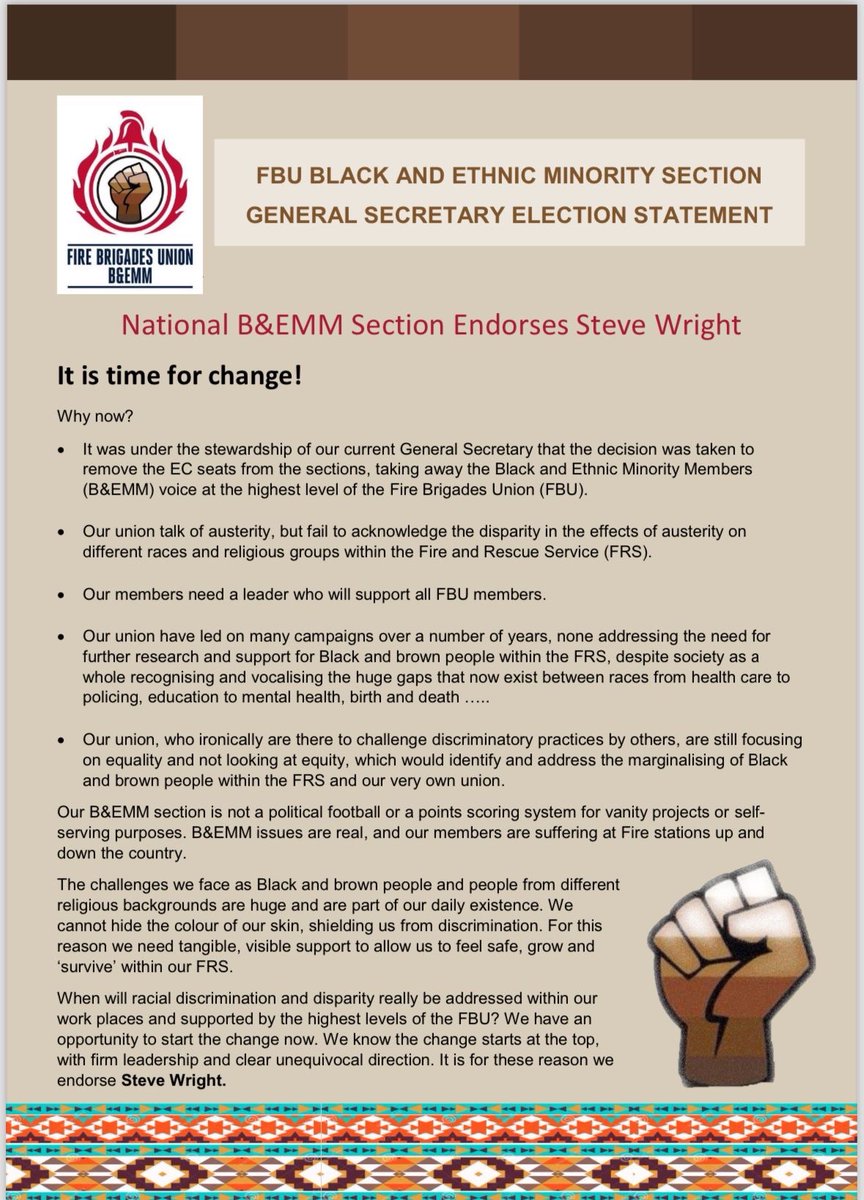FBU Black & Ethnic Minority Members tweet media