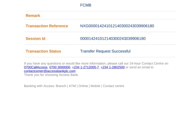 uhcdigitalads's tweet image. @myaccessbank  It&apos;s been nearly 24 hours since this  transaction and it hasn&apos;t been credited to the recipient or reversed either. Could the relevant team please look into this urgently? Your prompt attention would be appreciated. #CustomerSupportweek @cenbank @fccpcnigeria