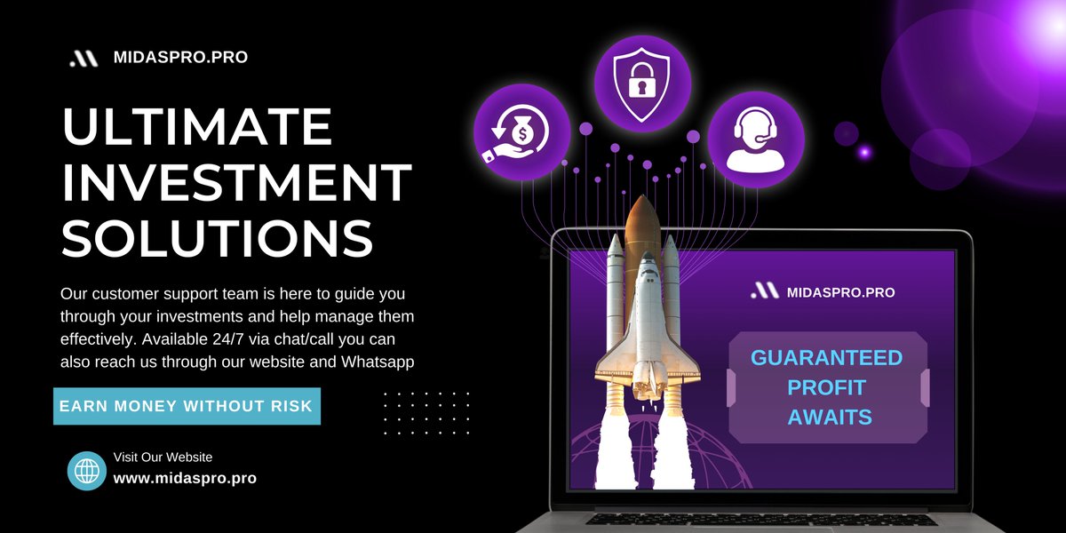 MidasPro123's tweet image. Our expert investment brokers are ready to help you grow your wealth and solve your financial challenges.  

💼Ready to multiply your money? 

Check out Midaspro.pro 💰