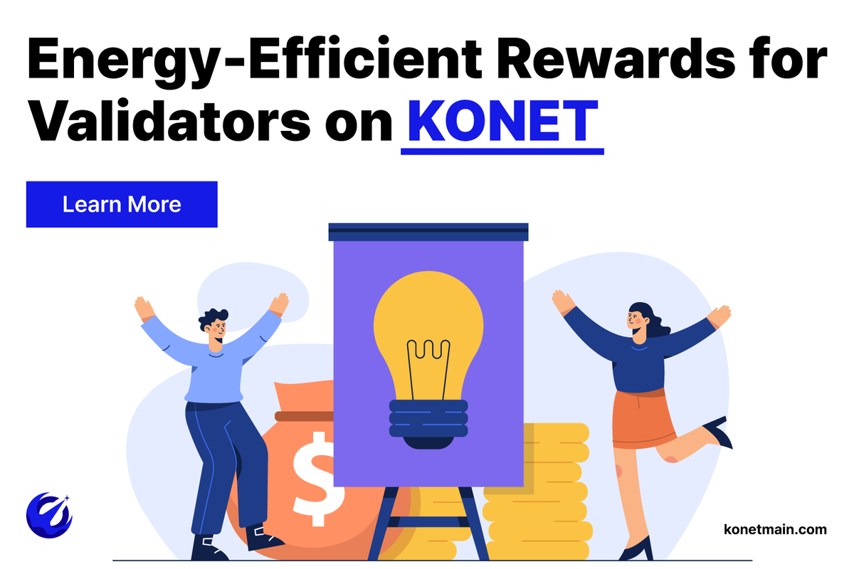 KONET_Official's tweet photo. ππ With KONET's energy-efficient blockchain model, validators enjoy rewards from block generation, transaction processing, and interchain bridging. π°β‘
#KONET #BlockchainRewards #EnergyEfficient #CryptoValidators #SustainableTech #InterchainBridging #BlockchainInnovation https://t.co/LWzKkRH1Tq