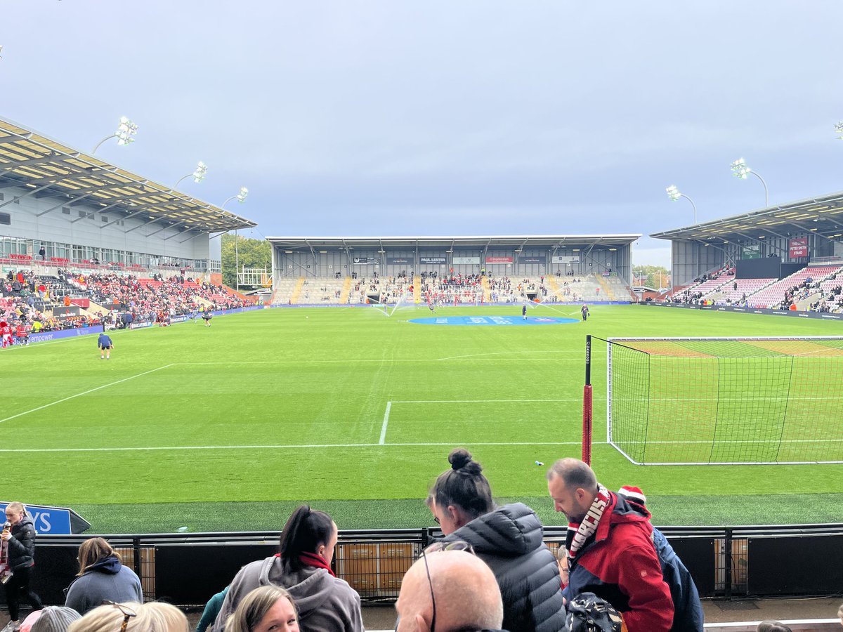 Todays offering, Utd v Spurs, Leigh surface looking magnificent after a season of rugby. 👍🏻⚽️🌱