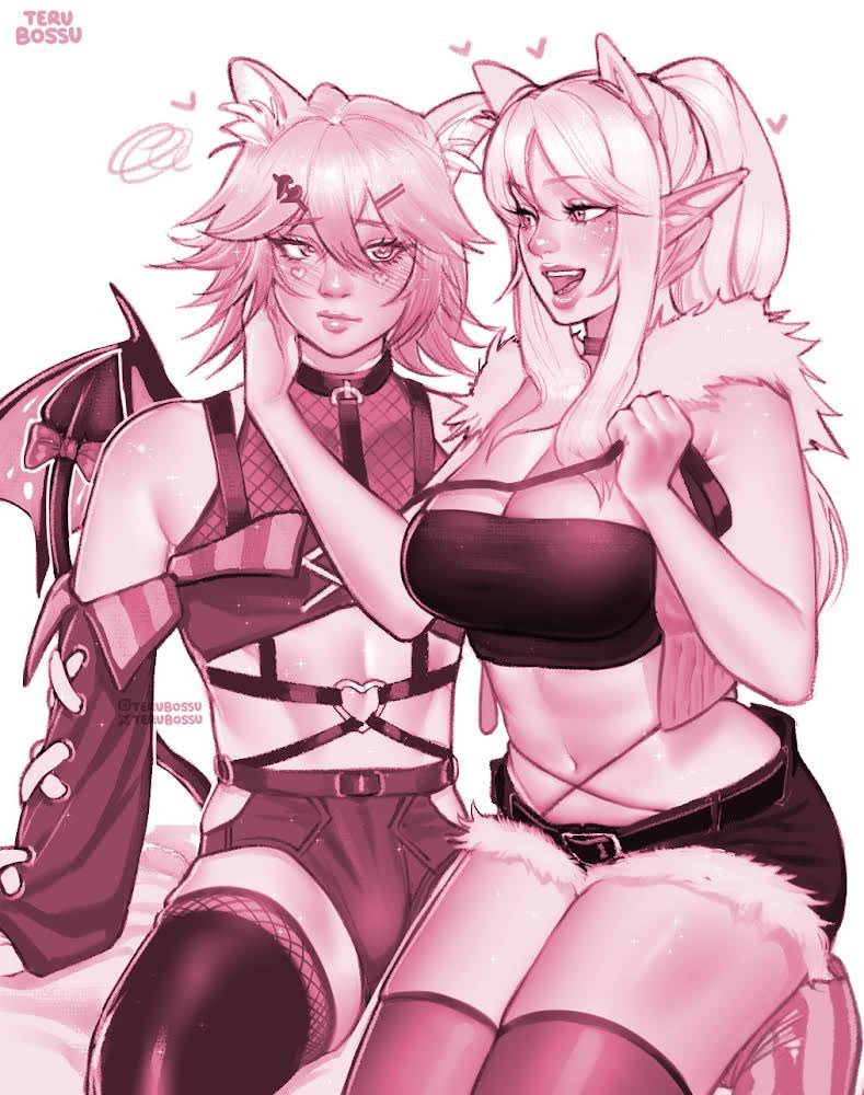 kesuwuception's tweet photo. The treatment i deserve 😤

With @/Mora_Vtuber 

🎨: @/terubossu 🫧 #KesPaint https://t.co/JKYWGGhSZW