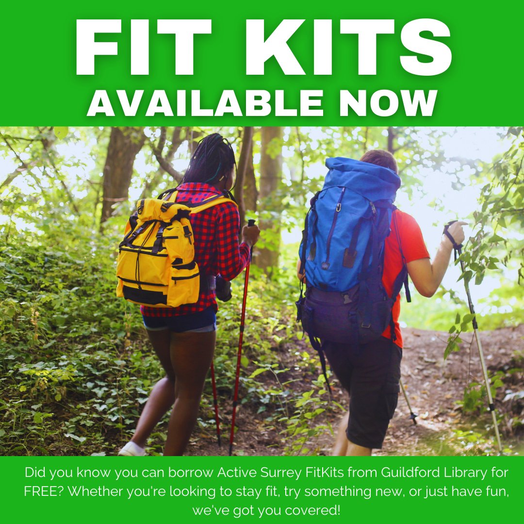 SurreyLibraries's tweet image. NEW! Thanks to a wonderful partnership with @ActiveSurrey and Guildford Library of Things, you are now able to borrow #FitKits for FREE from @GuildfordLib! Visit guildfordlibraryofthings.org for full inventory &amp;amp; to reserve items 🎾

@ZeroGuildford @SurreyNews #GreenLibrariesWeek 💚